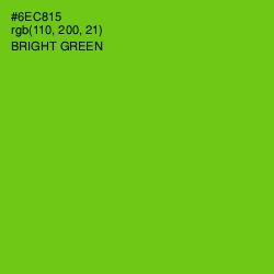 #6EC815 - Bright Green Color Image